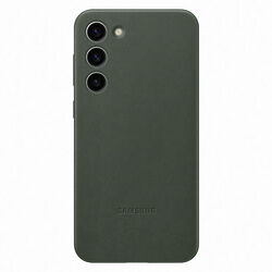 Puzdro Leather Cover pre Samsung S23 Plus, green