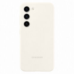 Zadný kryt Silicone Cover pre Samsung Galaxy S23, biela