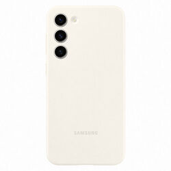 Zadný kryt Silicone Cover pre Samsung Galaxy S23 Plus, biela
