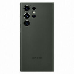 Zadný kryt Silicone Cover pre Samsung Galaxy S23 Ultra, kaki