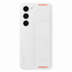 Zadný kryt Silicone Grip Cover pre Samsung Galaxy S23, biela | mp3.sk
