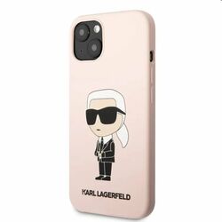 Zadný kryt Karl Lagerfeld Liquid Silicone Ikonik NFT pre Apple iPhone 13, ružová