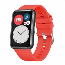 FIXED Silikónový remienok pre Huawei Watch FIT, červená