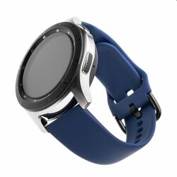 FIXED Silikónový remienok s Quick Release so šírkou 22 mm pre inteligentné hodinky, modrá