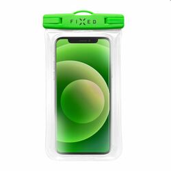 Vodeodolné plávajúce puzdro na mobil FIXED s kvalitným uzamykacím systémom a certifikáciou IPX8, zelená foto
