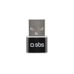 SBS Adaptér USB samec/USB-C samica, čierna | mp3.sk
