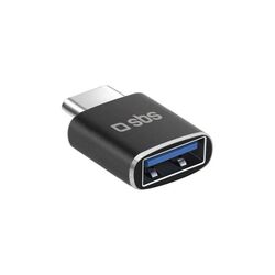 SBS Adaptér USB samica/USB-C samec, čierna
