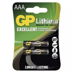 GP líthiová batéria AAA (FR03), 2 kusy foto