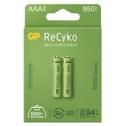 GP nabíjacia batéria ReCyko 1000 AAA (HR03), 2 kusy foto