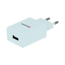 Sieťový Adaptér Swissten Smart IC 1 x USB 1A a Dátový kábel USB / Lightning 1,2 m, biela