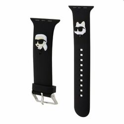 Karl Lagerfeld Karl and Choupette Head NFT remienok pre Apple Watch 38/40mm, black