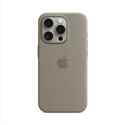 Silikónový zadný kryt pre Apple iPhone 15 Pro Max s MagSafe, ílovo sivá