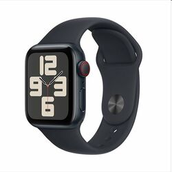 Apple Watch SE GPS + Cellular 40mm polnočná , hliníkové puzdro so športovým remienkom polnočná - M/L