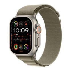 Apple Watch Ultra 2 GPS , 49mm , titánové puzdro  s alpinským remienkom olivová - S