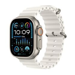 Apple Watch Ultra 2 GPS , 49mm , titánové puzdro s oceánskym remienkom biela