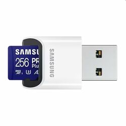 Samsung PRO Plus Micro SDXC 256 GB, USB adaptér foto