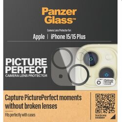 PanzerGlass ochranný kryt objektívu fotoaparátu pre Apple iPhone 15, 15 Plus foto