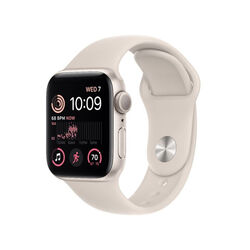 Apple Watch SE 2 GPS, 44mm, hviezdna biela, hliníkové puzdro, Trieda C - použité, záruka 12 mesiacov