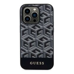 Guess PU G Cube MagSafe Zadný Kryt pre iPhone 15 Pro, black
