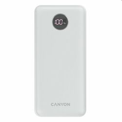 Powerbanka Canyon s digitálnym displejom 1 x USB-C/ 2x USB-A 20000, biela | mp3.sk
