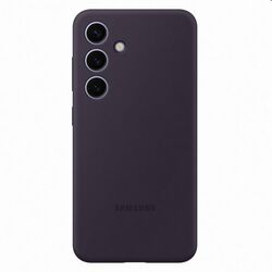 Zadný kryt Silicone Cover pre Samsung Galaxy S24, tmavofialová foto