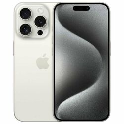 Apple iPhone 15 Pro 256GB, titánová biela, Trieda A – použité, záruka 12 mesiacov