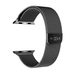 FIXED Mesh Strap for Apple Watch 42/44/45 mm, black, vystavený, záruka 21 mesiacov