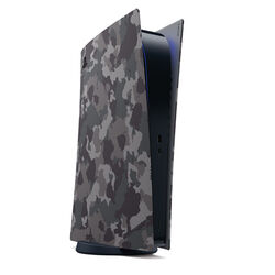 PlayStation 5 Digital Console Cover, gray camouflage, vystavený, záruka 21 mesiacov