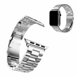 Apple Watch 38/40mm Metal band náramok, strieborný