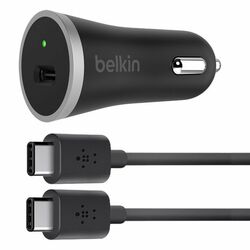 Autonabíjačka Belkin USB-C 3A s USB-C káblom