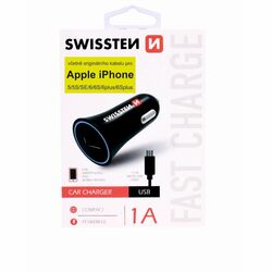 Autonabíjačka Swissten s Micro-USB káblom a originálnym Lightning káblom MD818