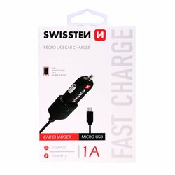 Autonabíjačka Swissten so zabudovaným Micro-USB káblom foto