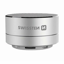 Bluetooth reproduktor Swissten i-Metal, strieborný