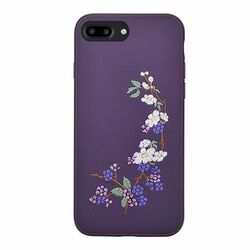 Devia kryt Flower Embroidery 2 pre iPhone 7 Plus/8 Plus - Purple