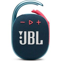 JBL Clip 4 bezdrôtový prenosný reproduktor, modrá/korálová foto