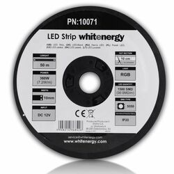 LED pas WhiteEnergy 50m SMD5050 7.2W/ m 10mm, RGB