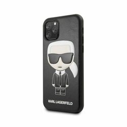 Puzdro Karl Lagerfeld Embossed pre Apple iPhone 11 Pro Max, Black
