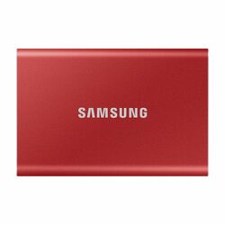Samsung SSD disk T7, 1 TB, USB 3.2, červená