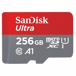 SanDisk Micro SDXC Ultra 256GB + SD adaptér, Class 10 - rýchlosť 120 MB/s (SDSQUA4-256G-GN6MA)