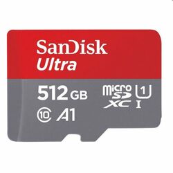 SanDisk Micro SDXC Ultra 512GB + SD adaptér, Class 10 - rýchlosť 120 MB/s (SDSQUA4-512G-GN6MA)