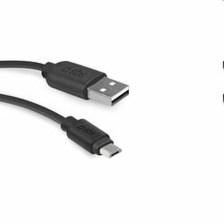 SBS Dátový kábel USB/Micro-USB 2.0, 1m, čierny