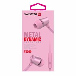 Slúchadlá Swissten Dynamic YS500, ružové foto